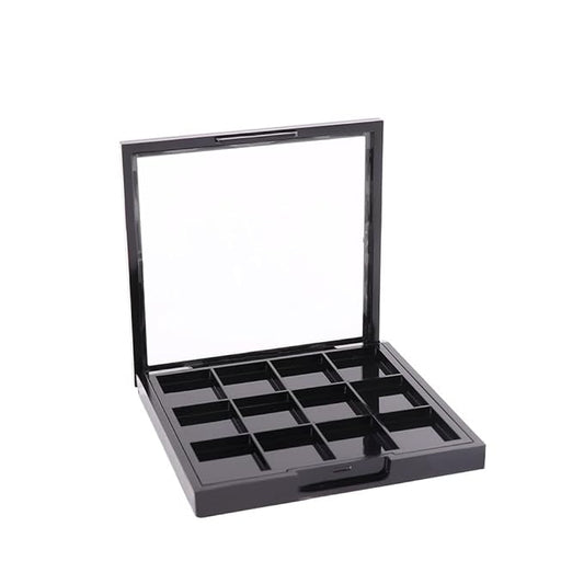 12 Grids Empty Eyeshadow Palette DIY Eyeshadow Makeup Palette Lipstick Container Empty Makeup Storage Box for Blush Lipstick-Velvo Beauty