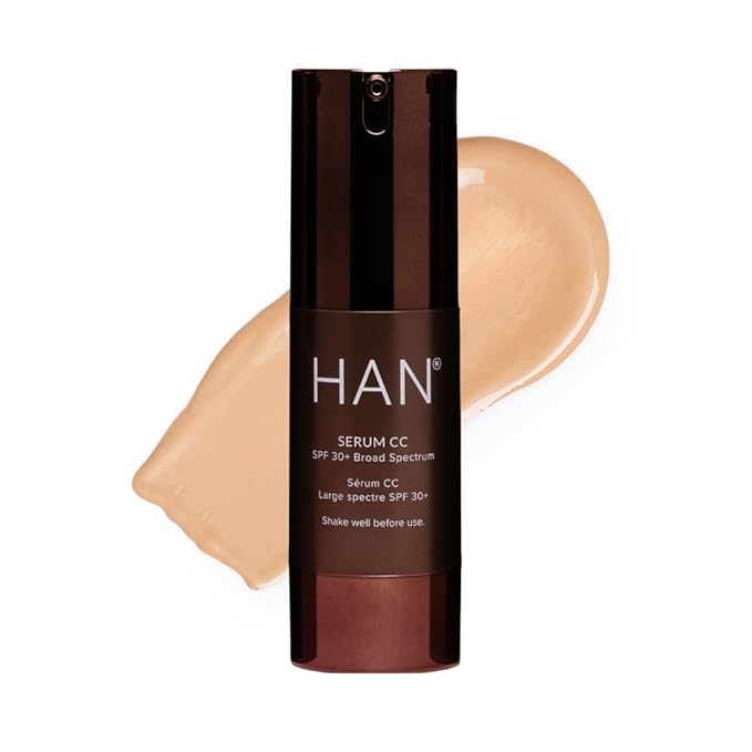 HAN Skincare Cosmetics Serum CC with SPF 30 I Vegan I Cruelty-Free I Waterless (Shade 3)-Velvo Beauty