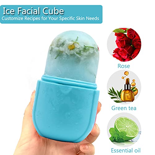 Upgraded Silicone Ice Roller for Face Massage and Skin Care - Facial Beauty Tool for Eyes, Gua Sha and Cooling-Velvo Beauty