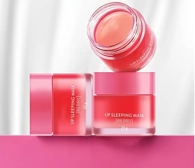 Lip Sleeping Mask | Made With Lip Plump Complex of Collagen, Vitamin C, Hyaluronic Acid & Coconut Oil | Moisturize & Nourish Dry, Chapped Lips | Organic, Vegan & Cruelty Free-Velvo Beauty