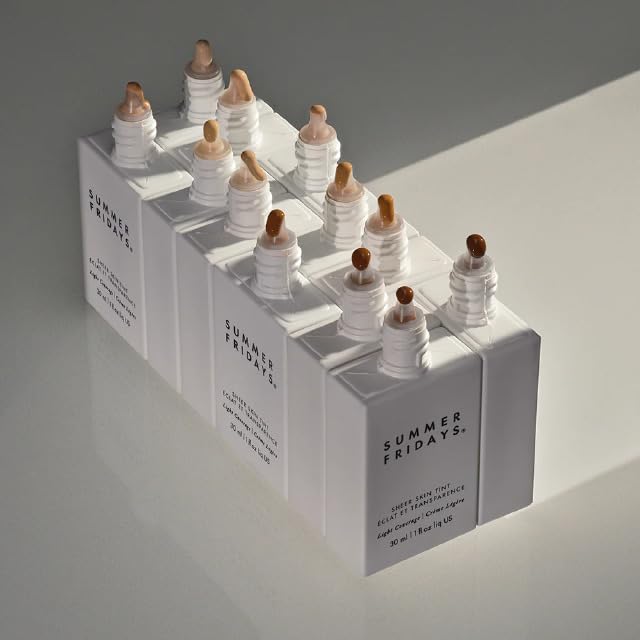 Summer Fridays Sheer Skin Tint - Skin Tint with Hyaluronic Acid - Helps Diminish Uneven Skin Tone - Sheer to Light Coverage - Shade 7 - Medium Deep with Golden Neutral Undertones (1 Fl Oz)-Velvo Beauty