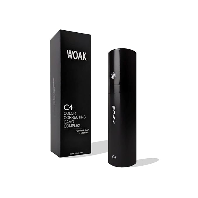 WOAK C4 – Men's Tinted Moisturizer BB CC Cream Foundation – Color Correcting Camo Complex – Hybrid Skin Care (Light)-Velvo Beauty