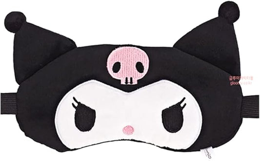 Hello Kitty Friends Characters Sleeping Eye Mask 1PC (Cinnamoroll / Pompompurin) (Kuromi)-Velvo Beauty