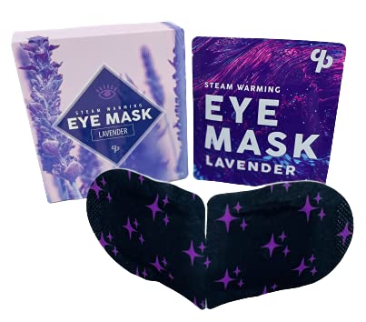 LAVENDER AROMATHERAPY SELF-WARMING EYE MASKS FOR MIGRAINES, STRESS RELIEF, DARK CIRCLES, STRESS TENSION, INFLAMMATION FROM ALLERGIES. [5 PACK]-Velvo Beauty