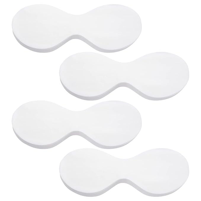 PAGOW 400 Sheets Disposable Non Woven Eye Care, Cotton Paper Facial Eye Pads Spa, DIY Clear Eye Mask Paper Beauty Sheets for Skincare Spa Wrap Moisture Retention-Velvo Beauty
