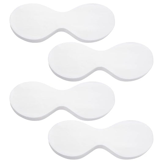 PAGOW 400 Sheets Disposable Non Woven Eye Care, Cotton Paper Facial Eye Pads Spa, DIY Clear Eye Mask Paper Beauty Sheets for Skincare Spa Wrap Moisture Retention-Velvo Beauty