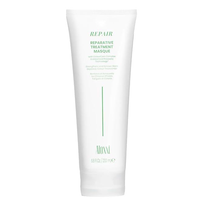 ALOXXI Repair Hair Mask for Color-Treated Hair Enriched with Keratin & Peptides, Deep Conditioning Treatment for Dull and Damaged Locks, 6.8 Fl Oz-Velvo Beauty