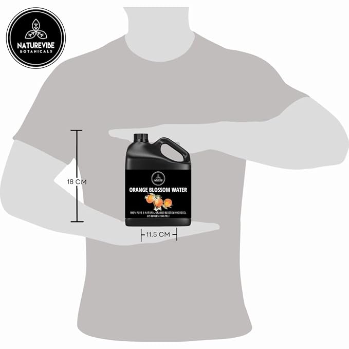 Naturevibe Botanicals Orange Water 32 Ounces | 100% Pure and Natural | Great for Skin Care and Hair Care-Velvo Beauty