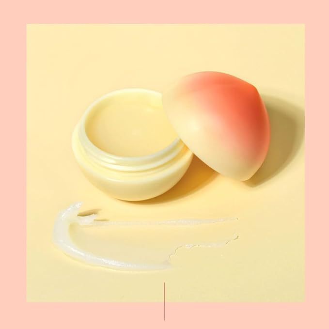 PS.PRETTYSKIN Moisturizing Korean Vegan Lip Balm 0.31oz. (9g) Smooth, Soft Texture, Hydrating, Natural Shine, Glossy (Peach)-Velvo Beauty