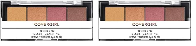 COVERGIRL Trunaked Quad Eyeshadow Palette, Glamping, Desert Glamping, 0.06 Ounce (Pack of 2)-Velvo Beauty