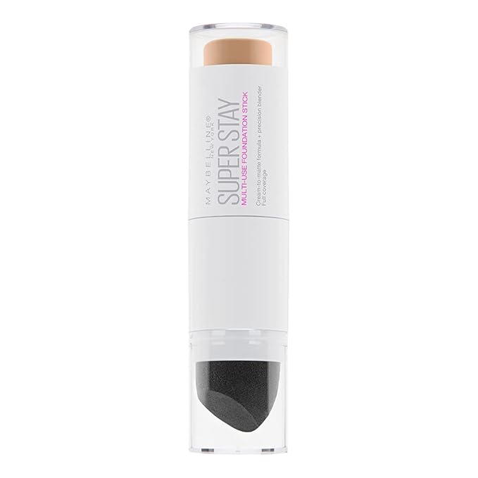 Maybelline New York Super Stay Foundation Stick For Normal to Oily Skin, Buff Beige, 0.25 oz.-Velvo Beauty