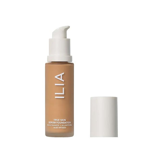 ILIA - True Skin Serum Foundation | Non-comedogenic, Cruelty-Free, Vegan, Weightless Feel, Buildable Coverage, Safe For Sensitive Skin (Bedarra SF8.5)-Velvo Beauty
