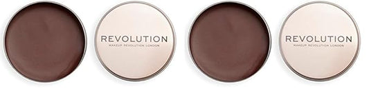 Revolution, Balm Glow, Multi-Use Balm for Cheeks, Eyes & Lips, Buildable Formula, Dewy Finish, Sunkissed Nude, 1.12 Oz. (Pack of 2)-Velvo Beauty