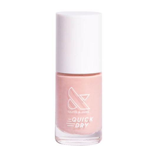Olive & June Quick Dry Nail Polish | Instant, Fast-Drying, Smudgeproof Color | 15-free, Vegan, Cruelty-Free Formula | Lasts up to 5 Days | Salon-Quality Manicure Pedicure at Home | Poodle Pink Neutral-Velvo Beauty