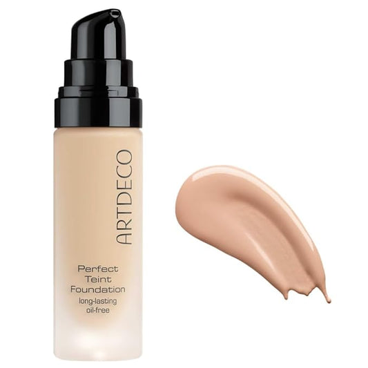 ARTDECO Perfect Teint Foundation - Cool Cashew N°32 - Lightweight Liquid Formula - Medium to Full Coverage - Without Mask-Like Effect - Conceals Imperfections - Vegan Makeup - Hyaluron - 0.67 Fl Oz-Velvo Beauty