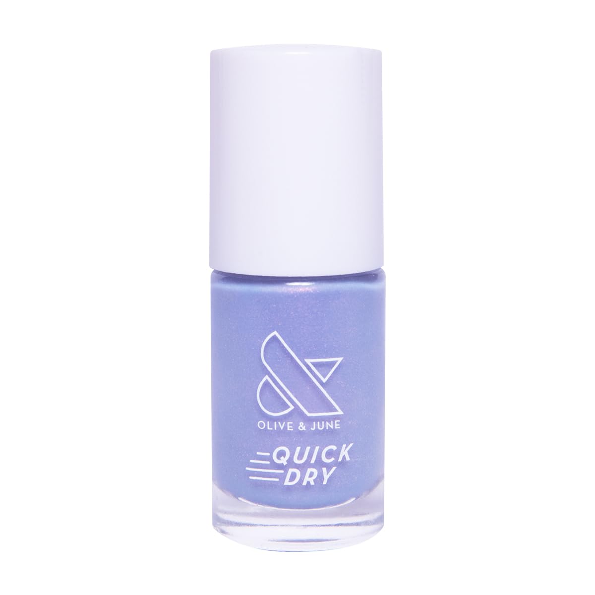 Olive & June Quick Dry Nail Polish | Instant, Fast-Drying, Smudgeproof Color | 15-free, Vegan, Cruelty-Free Formula | Lasts up to 5 Days | Salon-Quality Manicure at Home | Charming Periwinkle Shimmer-Velvo Beauty