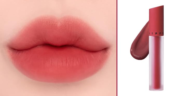 JUNG SAEM MOOL LIP-PRESSION See-Through Tint 0.14 Fl Oz, Soft Blurred Velvet Tint with Lightweight Long lasting Hydration, Seamless Fit Texture, Mood Tone Color, Korean Lip Makeup (RUBY VEIL)-Velvo Beauty