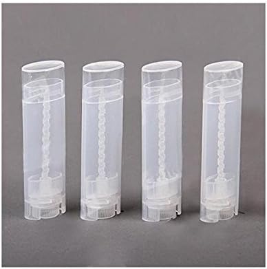 10PCS 4.5g/4.5ml Empty DIY Lip Tubes Holder Containers Vial Refillable PP Plastic Deodorant Crayon Travel Tube Pipe Bottle Lip Gloss Case DIY Lip Balm Gifts For Women Lady Girls(Transparent)-Velvo Beauty