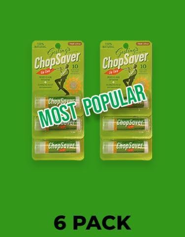 Gosling's Original ChopSaver Lip Care, All Natural Hydrating Lip Balm, Chapstick for Musicians and More, Effective Relief for Dry, Cracked Lips and Skin, Made in USA, 0.15 Oz (Pack of 6)-Velvo Beauty