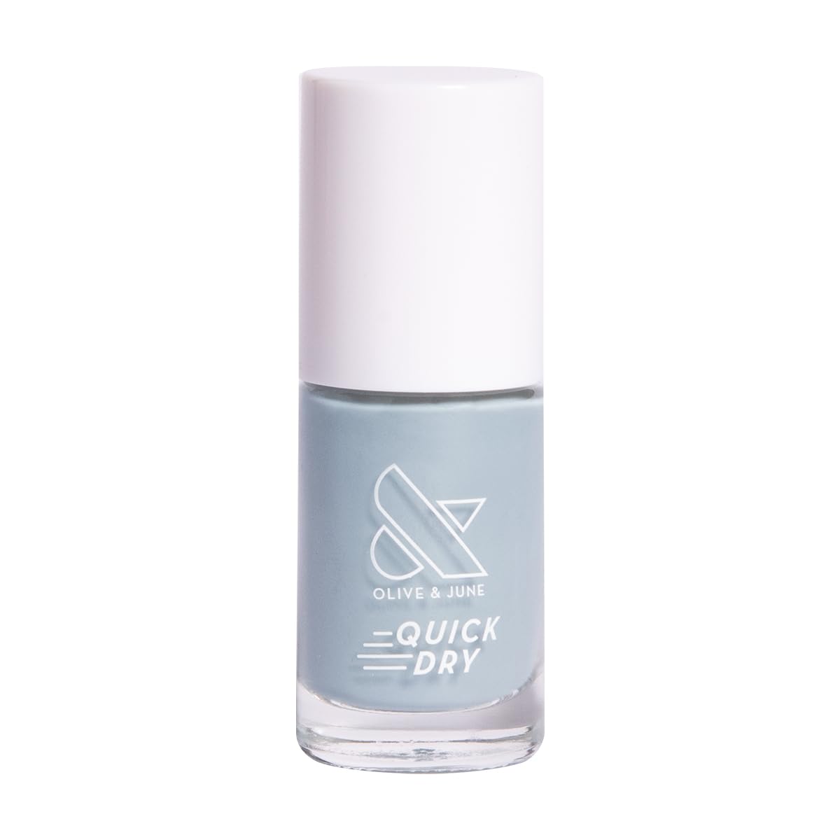 Olive & June Quick Dry Nail Polish | Instant, Fast-Drying, Smudgeproof Color | 15-free, Vegan, Cruelty-Free Formula | Lasts up to 5 Days | Salon-Quality Manicure, Pedicure at Home | Vintage Denim Blue-Velvo Beauty