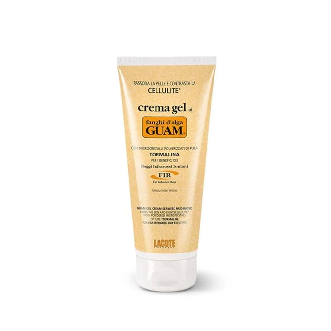 Guam Classic Strengthening Gel Mud Cream against Cellulite With Tourmaline and Far Infrared Rays (FIR Formula), After Care for Body Wraps to Prolong the Effect, 200 ML-Velvo Beauty