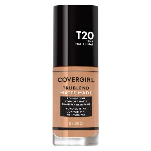 COVERGIRL COVERGIRL trublend matte made liquid foundation, t20 soft honey, 1.01 fl oz, pack of 2, 1.01 Ounce-Velvo Beauty