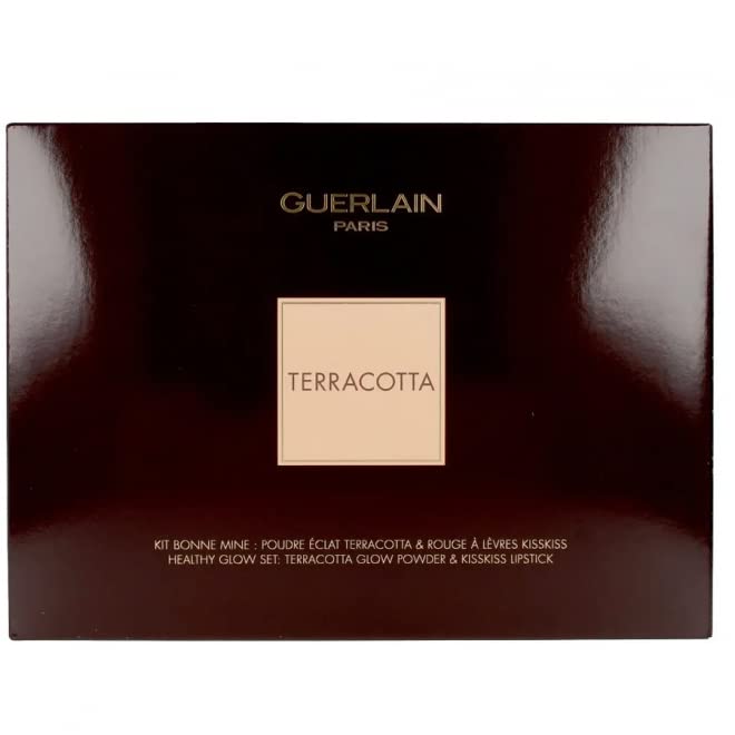 Guerlain Terracotta 3 Piece Set (#344 Sexy Coral 0.12 Oz+ #20 Nude Bronzer 0.3 Oz + Mini Brush + Bag)-Velvo Beauty