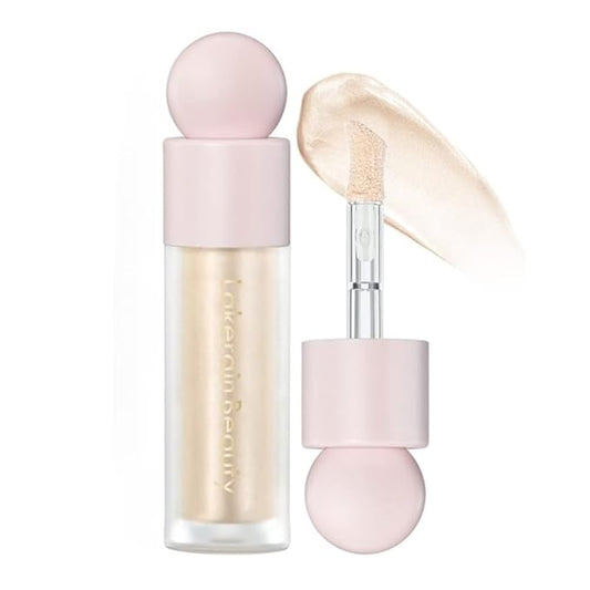 Liquid Highlighter, Contour Stick Makeup Highlighter for Face, Waterproof Luminous Lotion, Silky Smooth Glitter Highlighter Makeup Stick, Multi-Use Body Shimmer Liquid Bronzer 01# MOONLIGHT-Velvo Beauty
