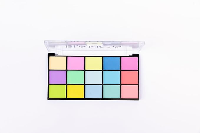 15 Colors Eyeshadow Palette | Versatile Range for Unlimited Eye Looks. (Pastel)-Velvo Beauty
