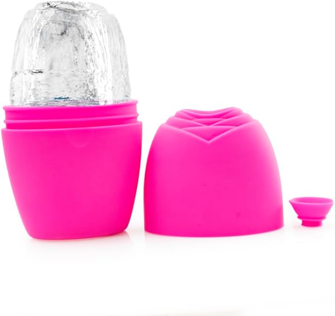 LATME Ice Cube Roller for Face Eyes,Reusable Silicone Ice Mold,Womens Gifts,Face Massager Roller Puffiness Migraine Pain Relief and Minor Injury-Velvo Beauty