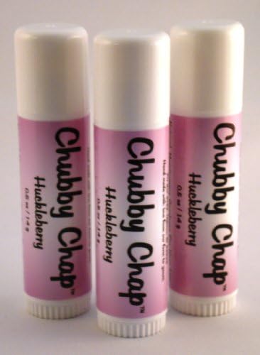 Three (3x) Large Jumbo Chapstick Natural Chapstick - 1/2 Ounce Lip Balm (Huckleberry)-Velvo Beauty
