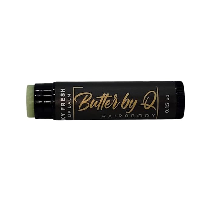 Butter By Q- Icy Fresh Lip Balm- Best Lip Balm, Dry, Chapped Lips. A 100% Natural Alternative to Chapstick. Natural Shea Butter Lip Balm, Lip Moisturizer, and How to Get Rid of Chapped Lips, Kid Safe.-Velvo Beauty