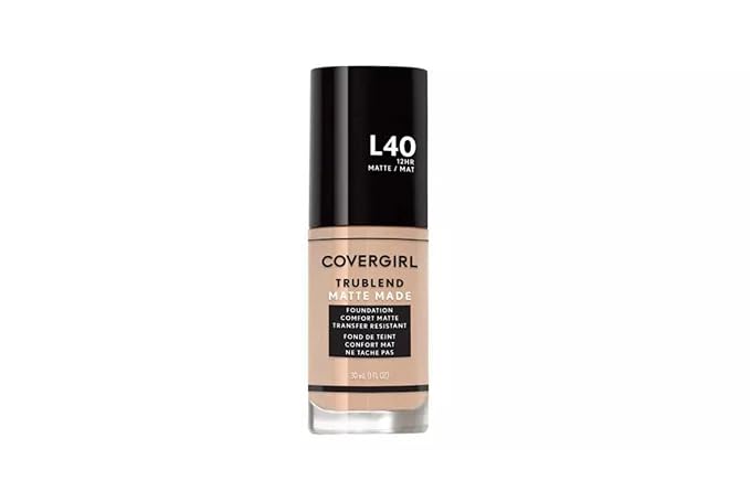COVERGIRL TruBlend Matte Made Liquid Foundation, Classic Ivory, 1 Fl Oz (Pack of 1)-Velvo Beauty