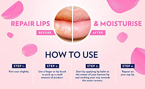 Vaseline Lip Therapy Lip Balm Mini, Rosy Lips | Lip Repair in a Container for Cracked, Dry Lip | Travel Size 0.25 oz (Pack of 4)-Velvo Beauty