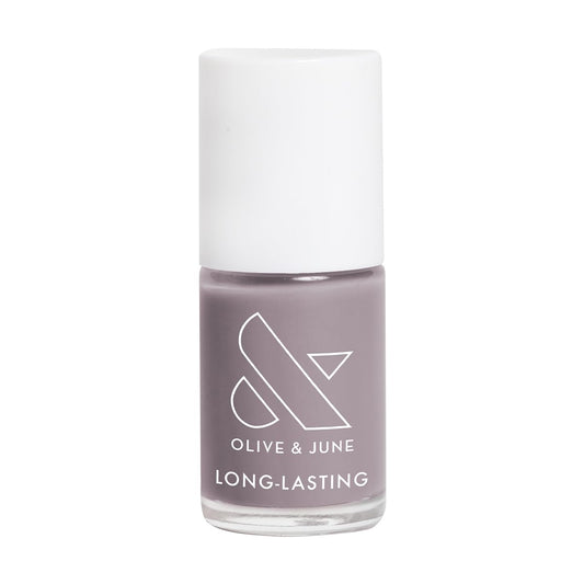 Olive & June Long Lasting Nail Polish | Plump, Gel-Like Finish No Lamp Needed | Lasts up to 10 days | Salon-Quality Color at Home | 15-Free, Vegan & Cruelty-Free Chip-Resistant Shine | AW Warm Grey-Velvo Beauty