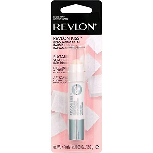 Revlon Lip Scrub Balm, Kiss Sugar Scrub Exfoliator, Lip Makeup with 24 Hour Long Lasting Hydration, Sugar Mint, 0.09 oz (Pack of 2)-Velvo Beauty