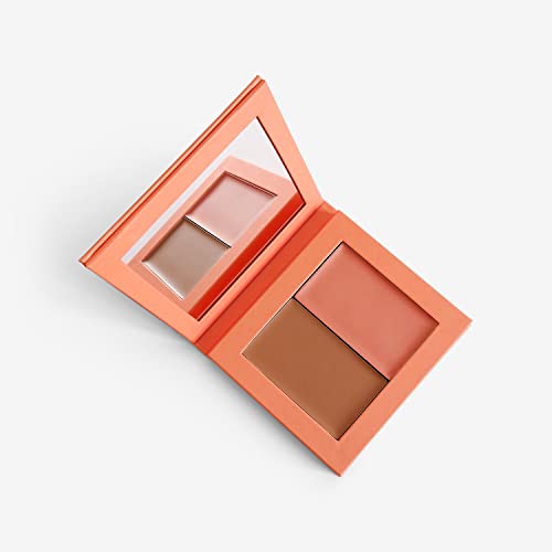 Makeup Cream Blush + Bronzer Refillable Palette - 8g - 0.282 Oz. - Long Lasting, Easy to Use, for a Radiant, Natural, Luminous Skin-Velvo Beauty