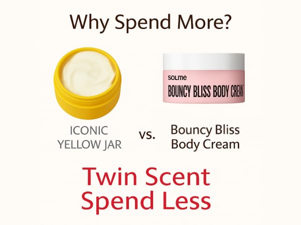 SOLME Brazilian Bum Bum Body Lotion Bouncy Bliss | Skin Tightening Body Butter with Coconut & Jojoba Oil, Collagen & Avocado Extract | Glowing Skin | Peach Vanilla Scent | K-Beauty, 6.76 fl. oz.-Velvo Beauty