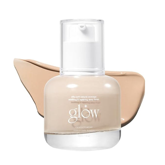 glow breathable blemish balm #one : Cruelty-Free & Artificial Fragrance-Free, Essential Oil-Free, Gluten-Free, lightweight & hydrating bb cream that feels like skincare, 1 Fl Oz-Velvo Beauty