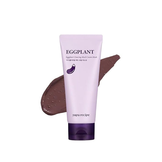 Papa Recipe Kaolin Mud Mask with Eggplant Extract – Hydrating Creamy Clay Mask for Pore Care, Gentle Exfoliation & Daily Use – With 6 Types of Hyaluronic Acid & Cica – Korean Skincare-Velvo Beauty