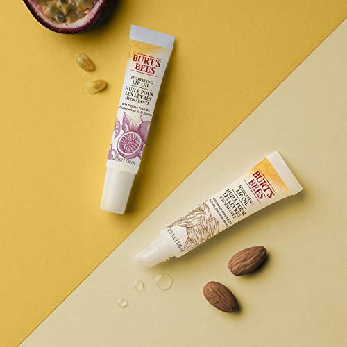 Burt's Bees 100% Natural Hydrating Lip Oil with Passion Fruit Oil, 1 Tube (Pack of 4)-Velvo Beauty