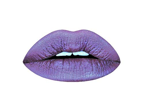 Aromi Violet Plum Metallic Liquid Lipstick | Dark Purple Lip Color with a Shimmery Finish, Vegan, Cruelty-free, Long-Lasting and Smudge Proof Lipstick (Silver Plum)-Velvo Beauty