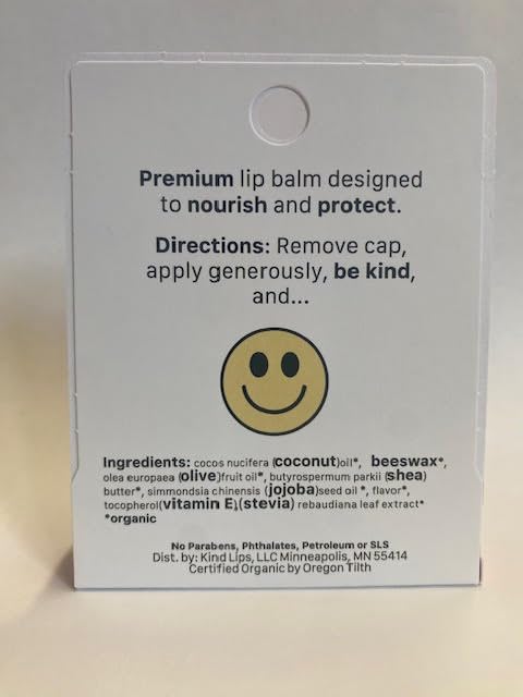 Kind Lips Lip Balm - Nourishing & Moisturizing Lip Care for Dry Lips with Shea Butter, Beeswax & Vitamin E | Strawberry Flavor | 0.15 Oz (Pack of 3)-Velvo Beauty