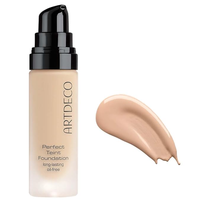 ARTDECO Perfect Teint Foundation - Light Bisque N°16 - Lightweight Liquid Formula - Medium to Full Coverage - Without Mask-Like Effect - Conceals Imperfections - Vegan Makeup - Hyaluron - 0.67 Fl Oz-Velvo Beauty