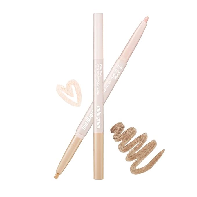 COLORGRAM Under Eye Highlighter Stick 01 Warm Tone | Silky-Smooth Long-Lasting Highlighter & Contouring Stick for Smudge-Proof, Shining Daily Makeup | K-Beauty Face Highlighters & Luminizers-Velvo Beauty