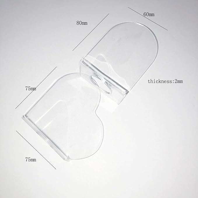 1 Pack Transparent Acrylic Nail Art Hand-held Palette Nail DIY Art Design Paint Color Mixing Manicure Tool, Heart Shaped-Velvo Beauty