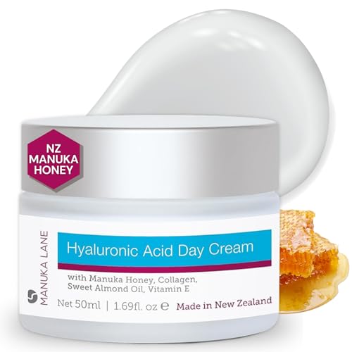 Manuka Lane Hyaluronic Acid Day Cream for Face and Neck with Oat Kernel Extract, Camellia Seed Oil & Sweet Almond Oil | Plant Based Formula | Carefully formulated to keep your skin young and healthy!-Velvo Beauty