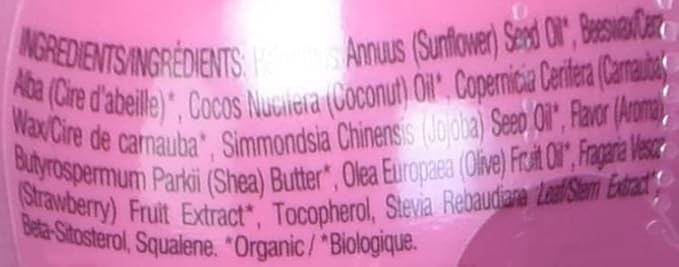 eos 100% Natural & Organic Lip Balm- Strawberry Sorbet, All-Day Moisture, Dermatologist Recommended for Sensitive Skin, Lip Care Products, 0.25 oz-Velvo Beauty