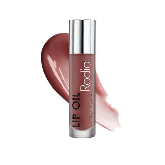 Rodial Plumping Collagen Lip Oil Wild Plum 0.13fl.oz, Vegan Collagen-Infused Lip Oil with Macadamia and Jojoba Oil, Deep Hydration for Fuller-Looking Pout, Ultra-Nourishing Formula for Silky Lips-Velvo Beauty