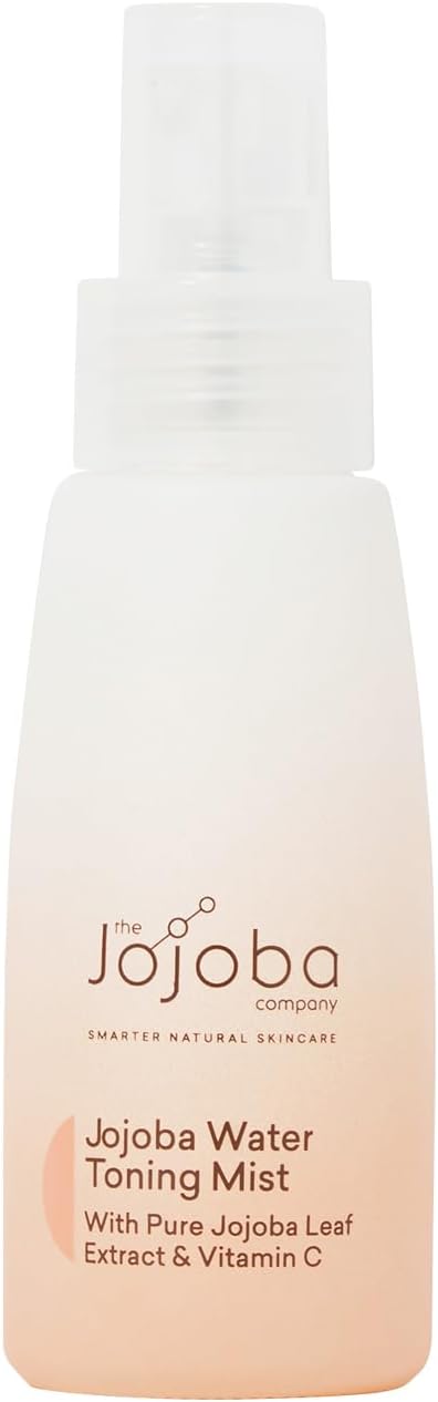 The Jojoba Company Water Toning Mist With Pure Jojoba Leaf Extract & Vitamin C - Hydrating, Toning & Firming - Antioxidant Protection - Reduces Pore Size - For Thirsty, Dehydrated & Dry Skin - 50ml-Velvo Beauty